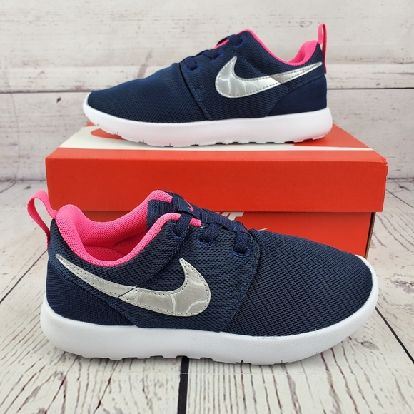 Nike Other - New Nike Roshe One Blue Pink Girls Sneakers